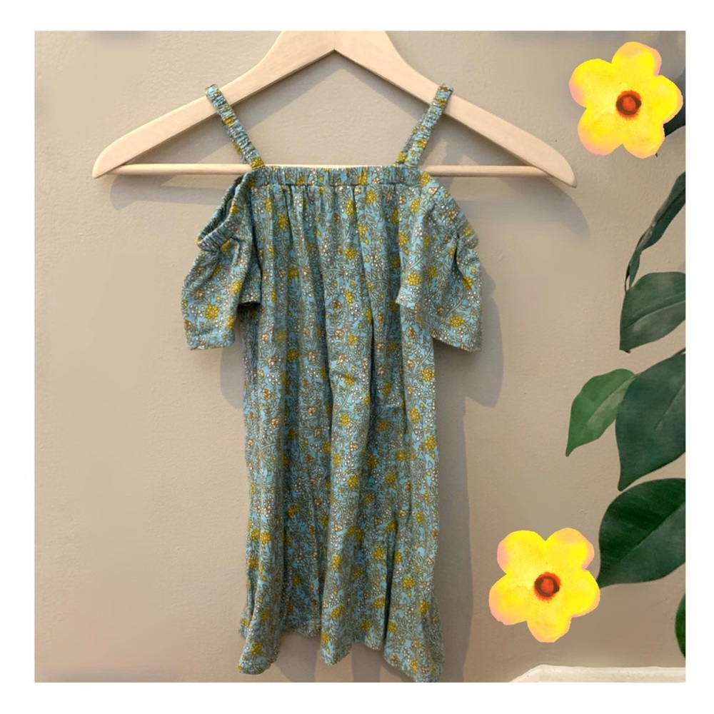Floral Cold-shoulder dress